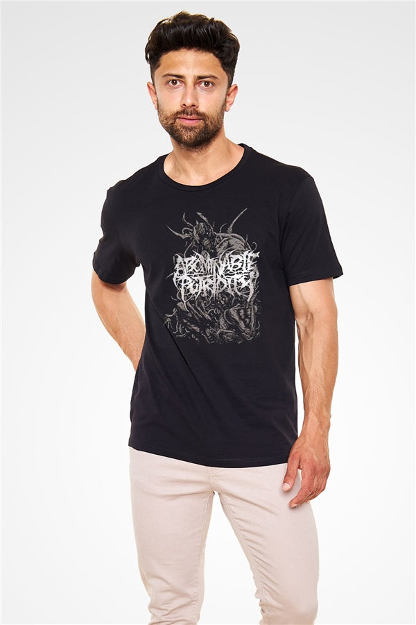 Abominable Putridity Printed Unisex Black T-Shirt