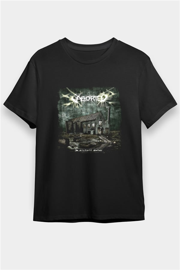 Aborted Graphic Print Unisex Black T-Shirt