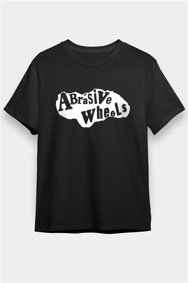 Abrasive Wheels Printed Unisex Black T-Shirt