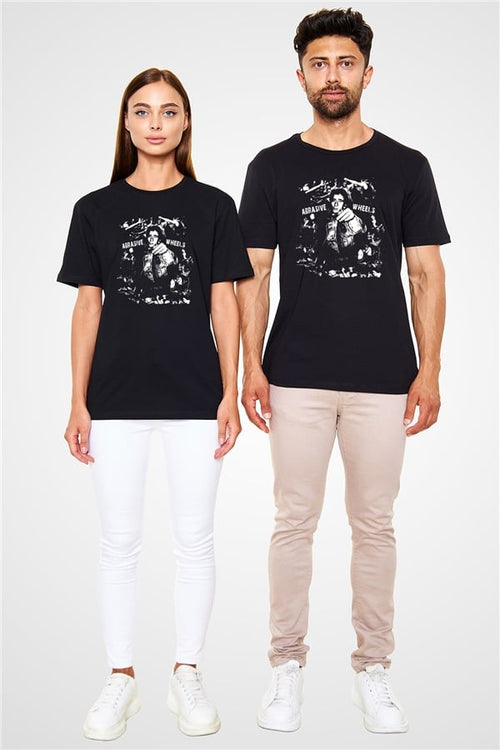 Abrasive Wheels Black Unisex Graphic T-Shirt