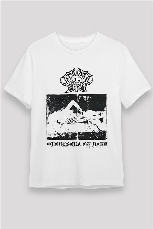 Abruptum Printed Unisex White T-Shirt