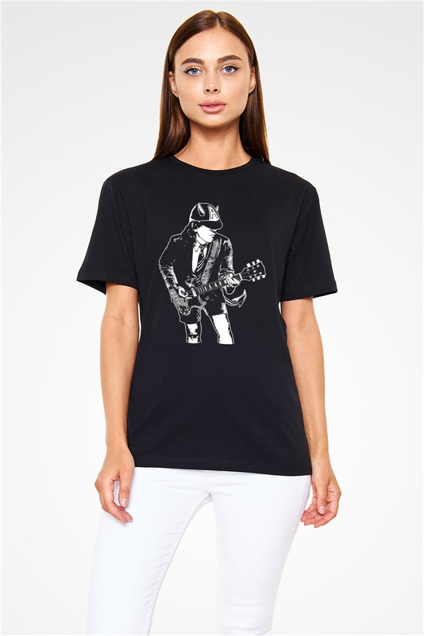 AC DC Angus Young Black Unisex T-Shirt