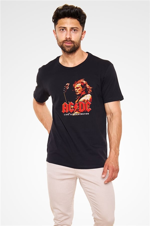 AC/DC Printed Unisex Black T-Shirt