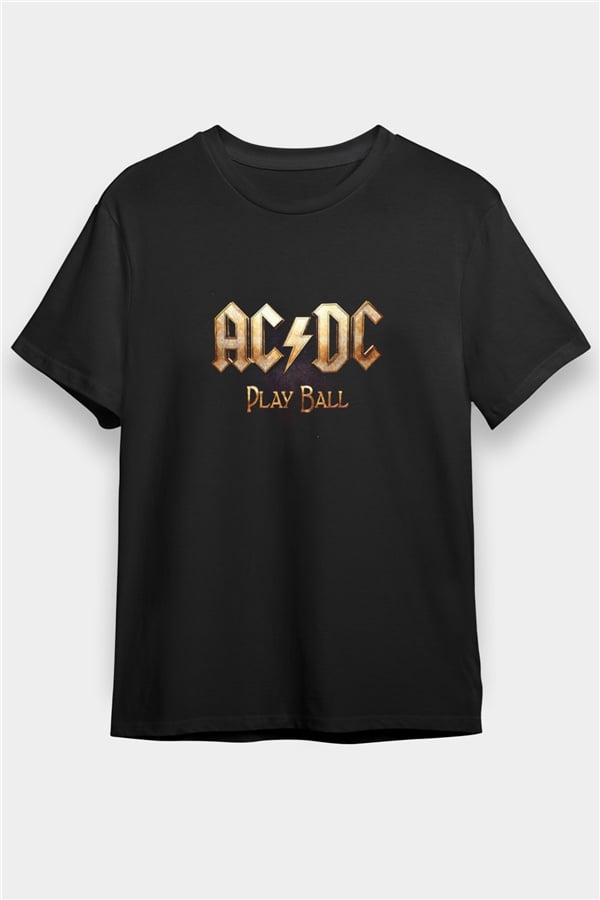 AC/DC Printed Unisex Black T-Shirt