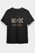 AC/DC Printed Unisex Black T-Shirt