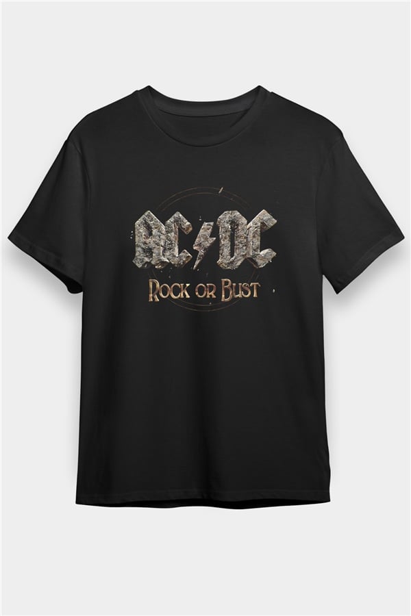 AC/DC Printed Unisex Black T-Shirt