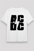 AC DC White Unisex T-Shirt