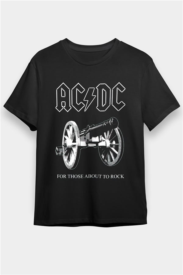 AC DC For Those About To Rock Black Unisex T-Shirt
