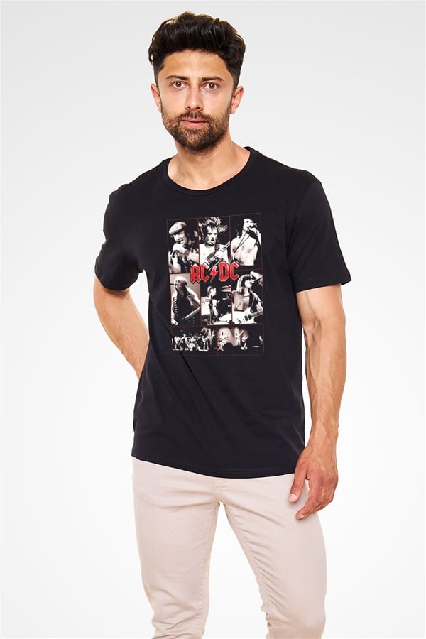 AC DC Group Concert Black Unisex T-Shirt