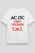 AC DC High Voltage TNT White Unisex T-Shirt