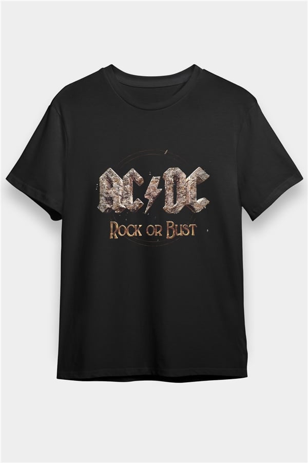 AC DC Rock Or Bust Black Unisex T-Shirt