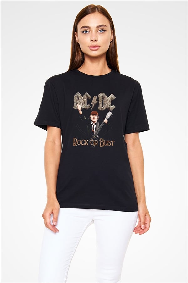 AC DC Rock Or Bust Black Unisex T-Shirt