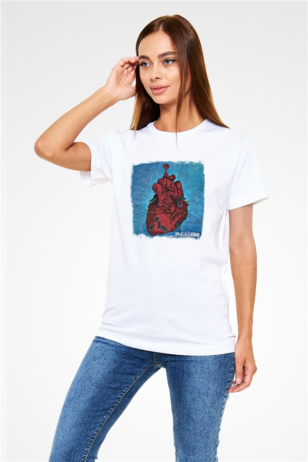 Acacia Strain Printed Unisex White T-Shirt