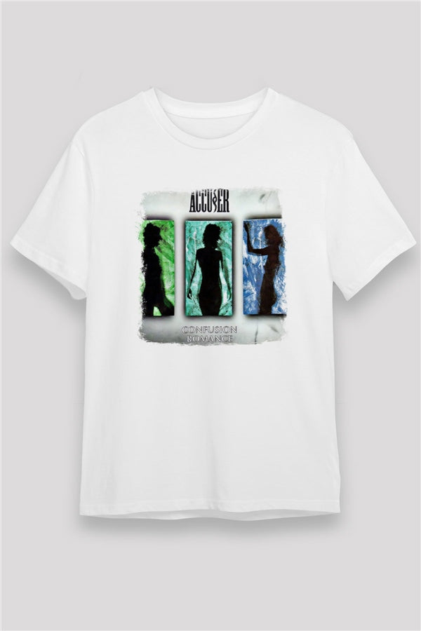 Accuser Printed Unisex White T-Shirt