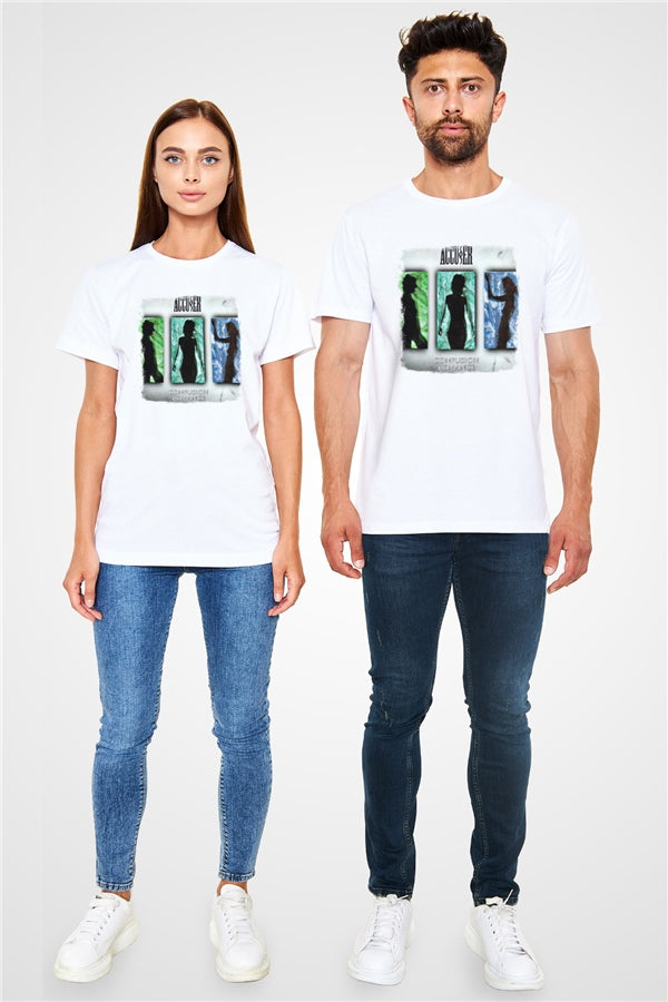 Accuser Printed Unisex White T-Shirt