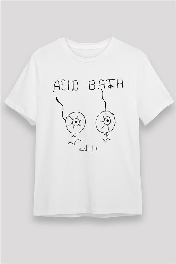 Acid Bath Graphic White Unisex T-Shirt