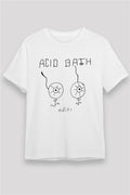 Acid Bath Graphic White Unisex T-Shirt