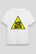 Acid Bath Printed Unisex White T-Shirt