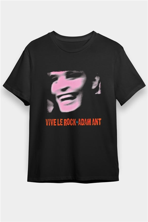 Adam Ant Printed Unisex Black T-Shirt
