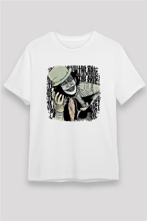 Adicts Graphic Print Unisex White T-Shirt
