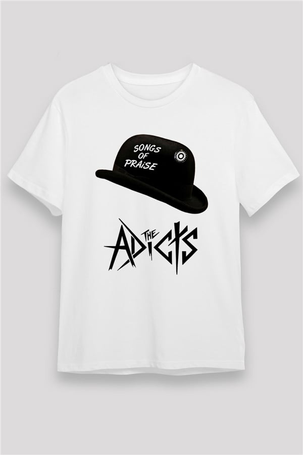 Adicts Printed Unisex White T-Shirt