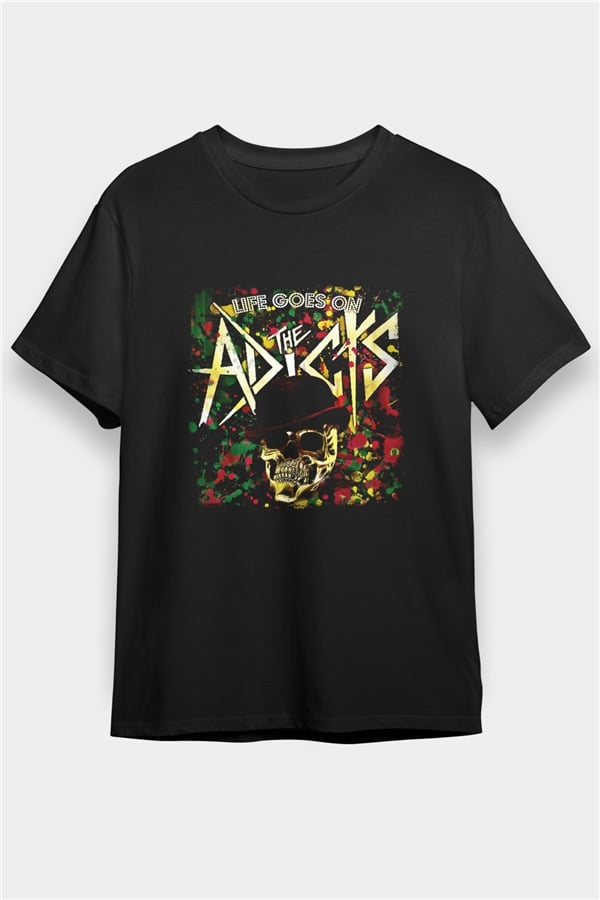 Adicts Black Unisex Graphic T-Shirt
