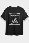 Adicts Printed Unisex Black T-Shirt