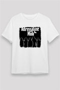 Adrenaline Mob Printed Unisex White T-Shirt