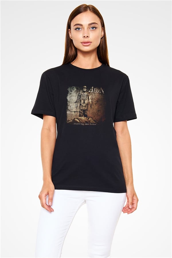 Aeon Aeon Print Unisex Black T-Shirt