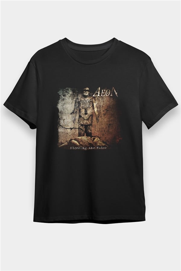 Aeon Aeon Print Unisex Black T-Shirt