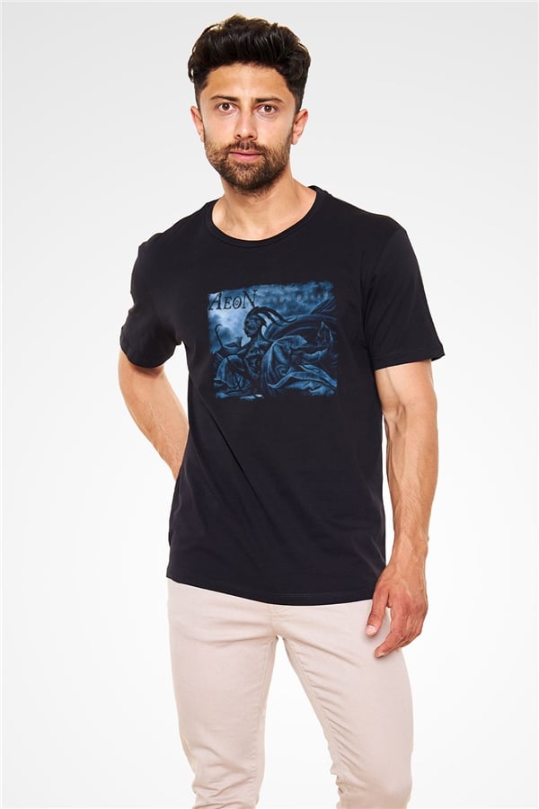Aeon Black Graphic Unisex T-Shirt