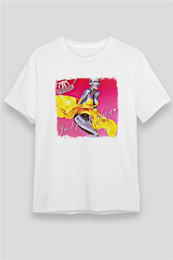 Aerosmith Printed Unisex White T-Shirt