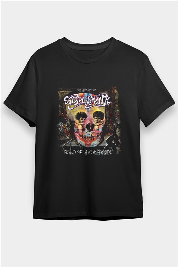 Aerosmith Printed Unisex Black T-Shirt