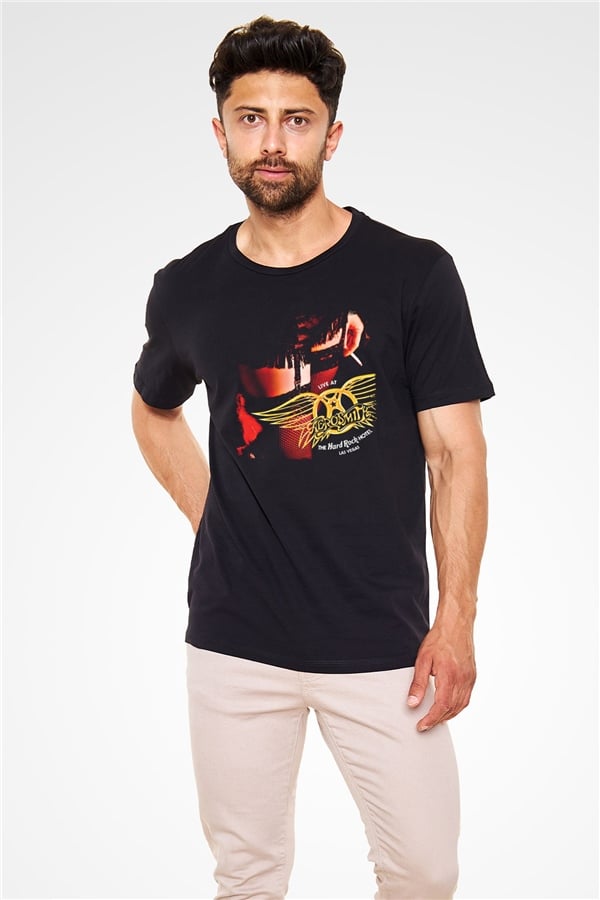 Aerosmith Black Unisex Graphic T-Shirt