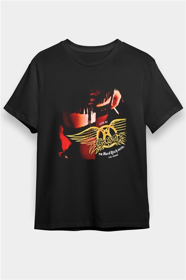 Aerosmith Black Unisex Graphic T-Shirt