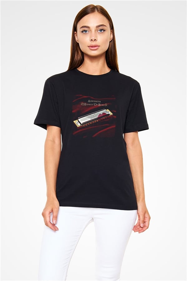 Aerosmith Printed Unisex Black T-Shirt
