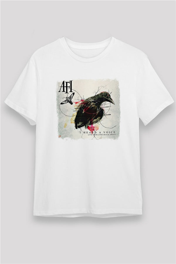 Afi Printed Unisex White T-Shirt