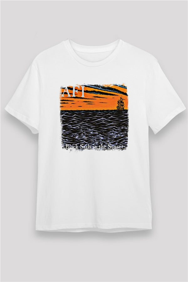 Afi Printed Unisex White T-Shirt
