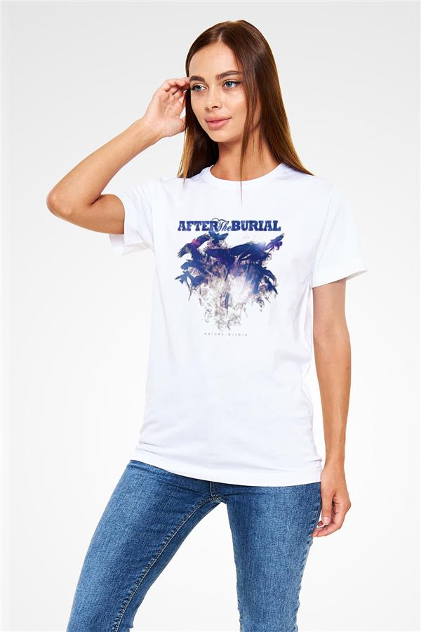 After The Burial White Graphic Unisex T-Shirt