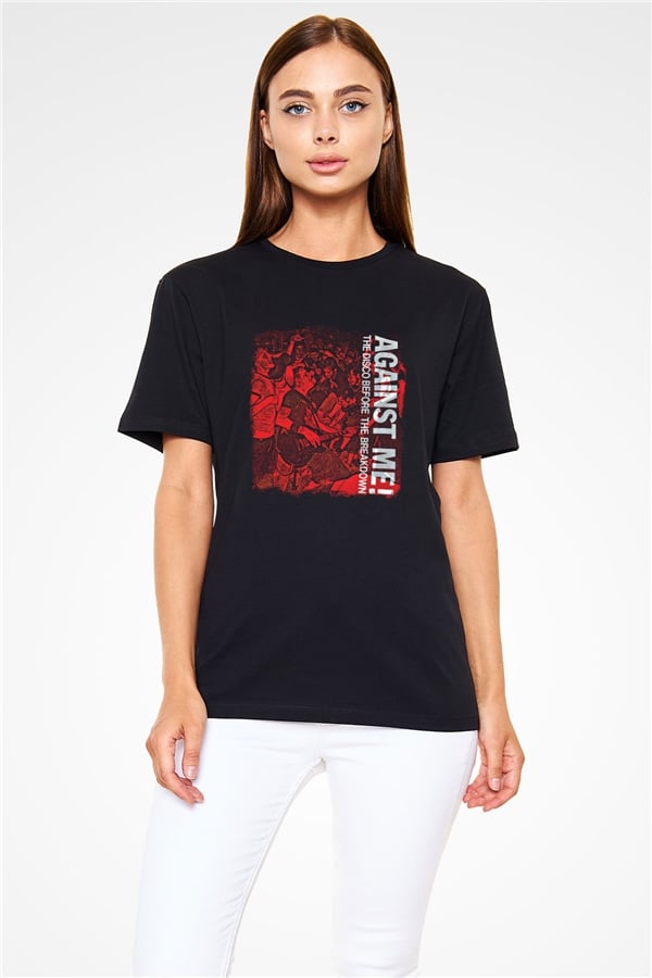 Against Me Printed Unisex Black T-Shirt