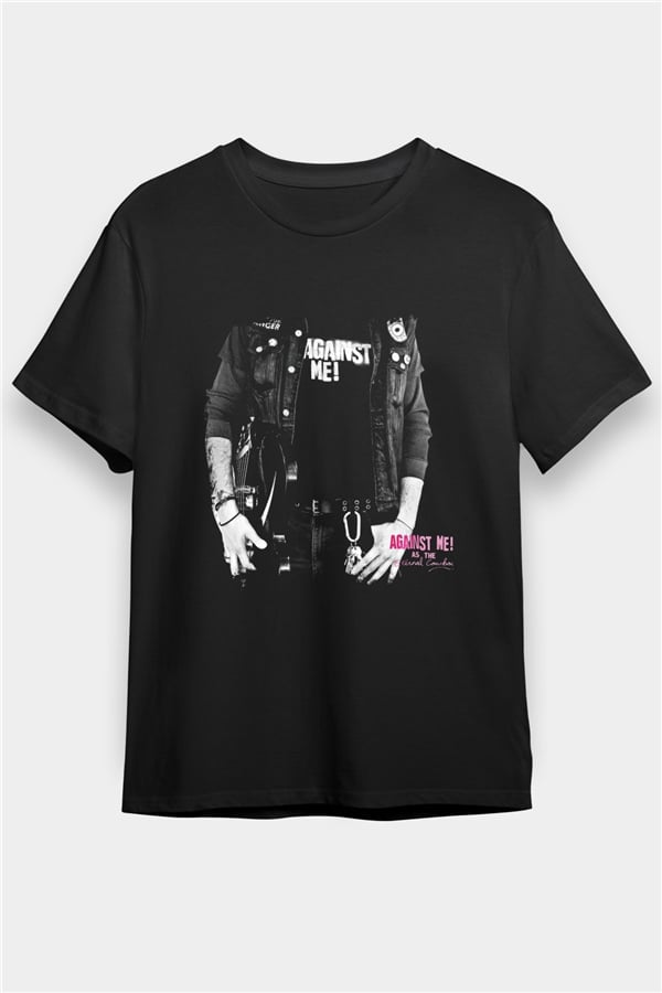 Against Me Printed Unisex Black T-Shirt