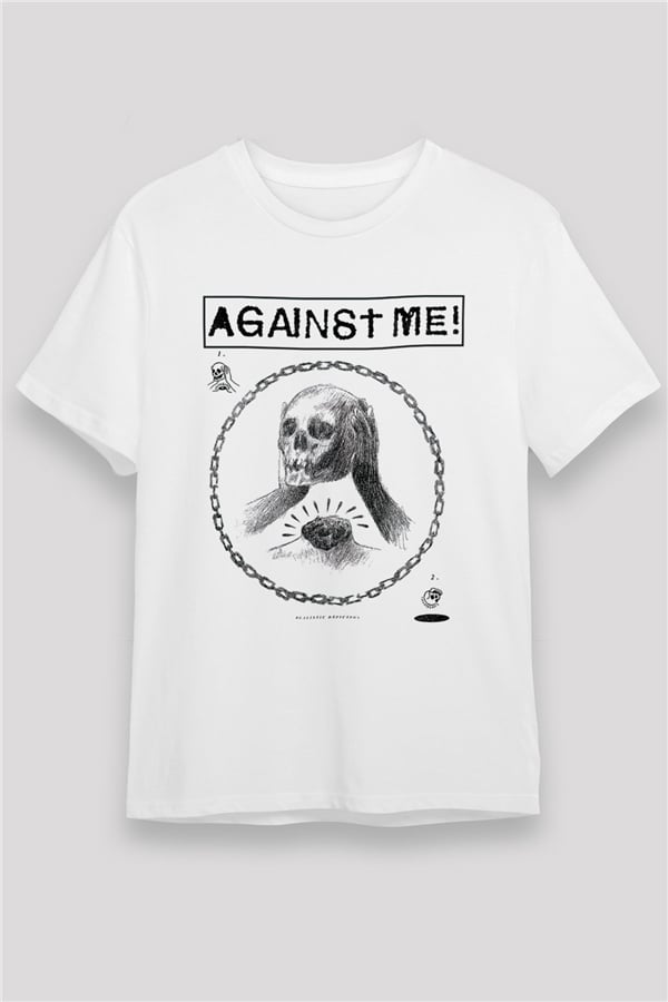 Against Me White Unisex T-Shirt