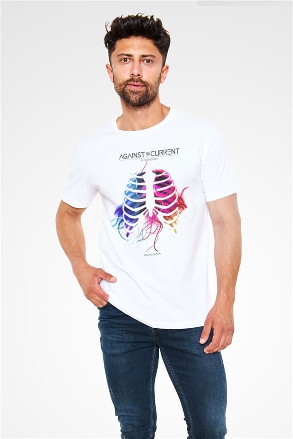 Against The Current White Unisex T-Shirt