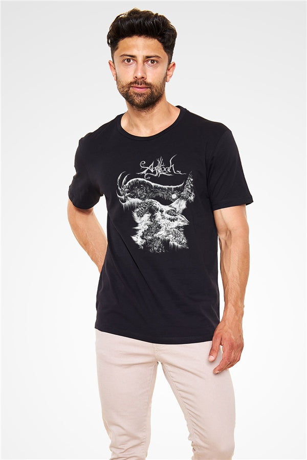 Agalloch Printed Unisex Black T-Shirt