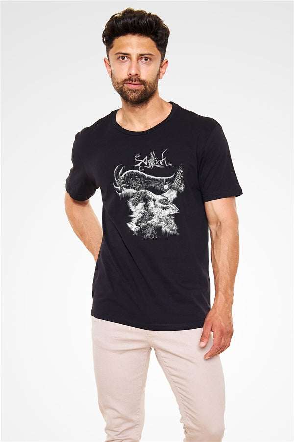 Agalloch Printed Unisex Black T-Shirt