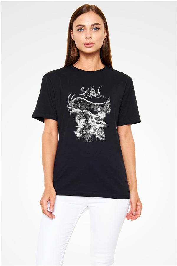 Agalloch Printed Unisex Black T-Shirt