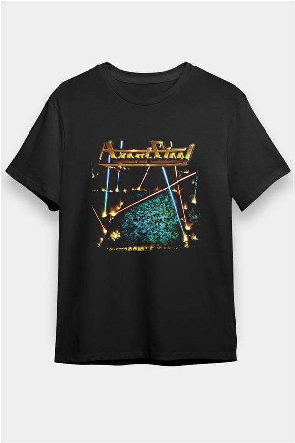 Agent Steel Printed Unisex Black T-Shirt