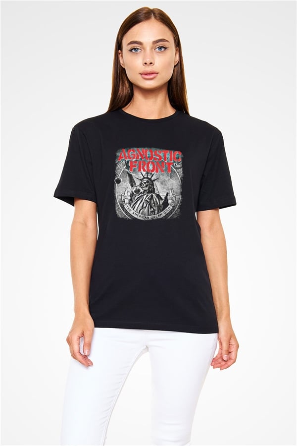 Agnostic Front Print Unisex Black T-Shirt