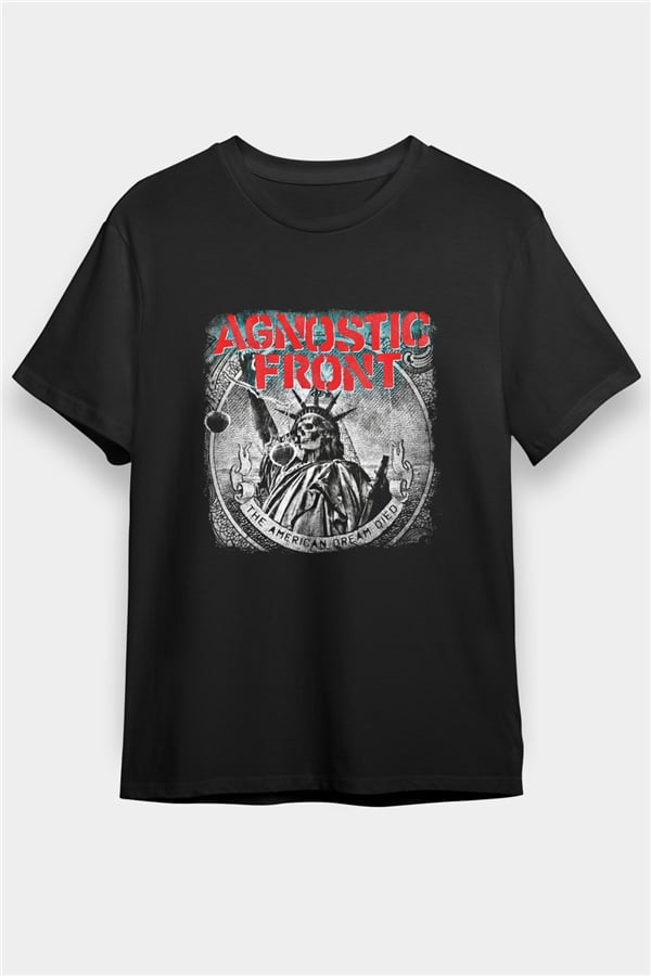 Agnostic Front Print Unisex Black T-Shirt