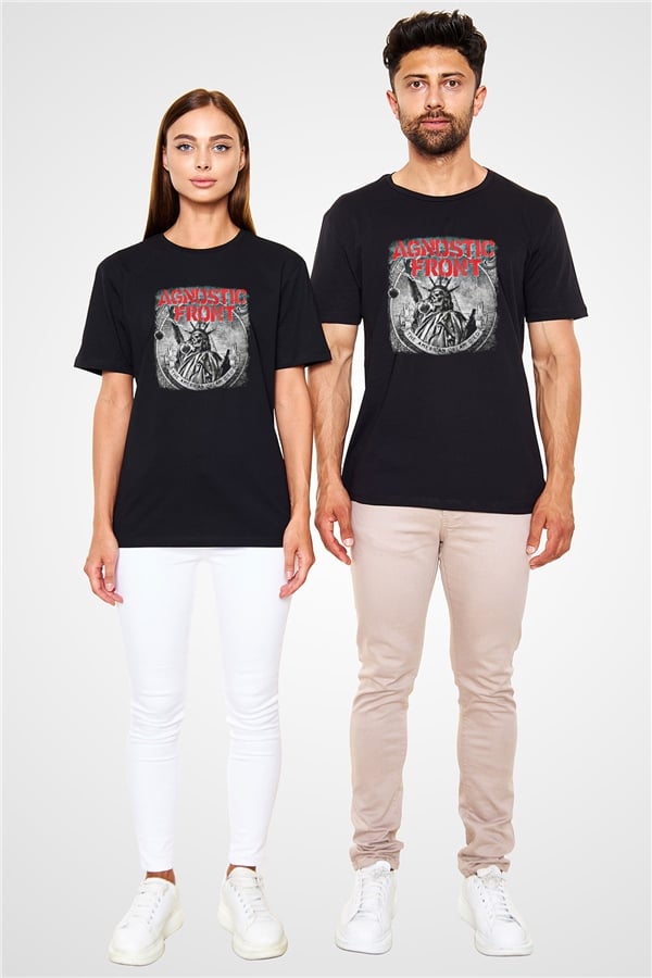 Agnostic Front Print Unisex Black T-Shirt